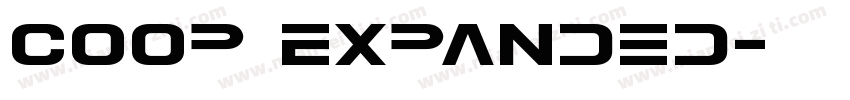 Coop Expanded字体转换